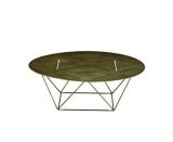 Classical Metal Coffee Table with Antique Bronze Finish Color