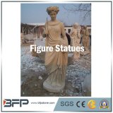 Natural Stone Carving Western Figure Statues for Decoration