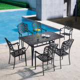 Modern Design High Quality Outdoor Furniture Aluminum Garden Table for Family Dining Party