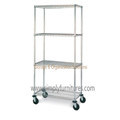 4-Layer Office Use Mobile Heavy Duty Wire Shelving
