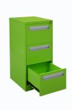 Green Color Office Use 3 Drawer Metal Vertical Filing Cabinet