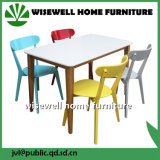 MDF Colorful Dining Room Table and Chair Set