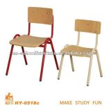 Wood Metal Chair of Kids Studying Furniture