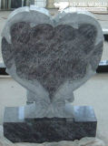 China Black Impala Pigeon Carving Customized Granite Tombstone