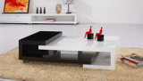 MDF in Veneer High Gloss Functional Living Room Coffee Table (CJ-M040)