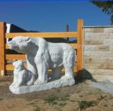 Animal Stone Carving Marble Bear Sculptures