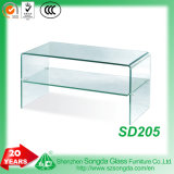 10mm Clear Bent Glass Coffee Table and Tempered Glass Panel