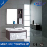 New Wall PVC French Bathroom Vanity Cabinet with Side Cabinet