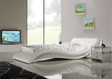 Leisure Furniture White Leather Bed