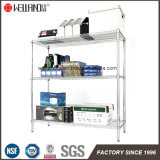 Easy Assemble 3 Tiers Office Chrome Wire Metal Shelf From NSF Rack Supplier
