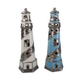 Creative Decoration Ceramic Lighthouse with Tealight