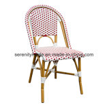Handmade Stacking Armless French Rattan Bistro Outdoor Dining Chairs