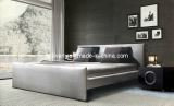 2015 Fashion Style Bedroom Fabric Leather Queen Bed (A-B13)