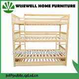 Solid Pine Wood Separable Triple Bunk Bed