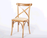 Oak Wood Cross Back Chair for Restaurant