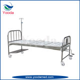 Stainless Steel Medical Equipment Two Crank Hospital Bed