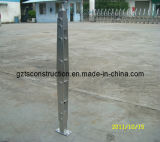 Indoor Satin Silver Stainless Steel Glass Column