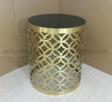 Stainless Steel Golden Side Table
