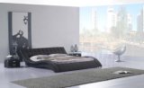 Soft King Size Leather Bed Contemporary Bed for Home