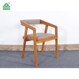 Restaurant Modern Dining Room Chairs with Wood Frame Fabric Seat