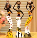 Creative African Lady Resin Figurine Decorative