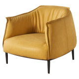 Nordic Style Cafe Reception Leather Chair