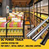12/24V DC Power Track with LED Linear Light for Shelves