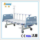Cheap Ce Approval Two Cranks Care Bed Manual Hospital Bed