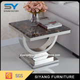 American Design Stainless Steel U Shape MDF Sofa End Table