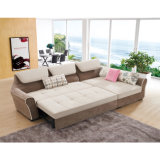 L Shape Fabric Sofa Bed with Storage 810