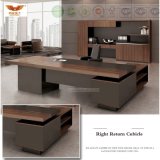 Fsc Forest Certified Approved by SGS Wooden Melamine Office Furniture Modern L Shape Executive Office Desk Executive Office Desk (HY-589)