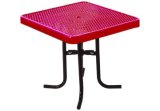 36-Inch Square Portable Food Court Table Stamped
