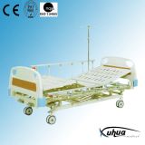 Central Braking Two Cranks Manual Adjustable Hospital Medical Bed (B-6)