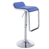 Air Lift Adjustable Barber Swivel PVC Bar Stool with Metal Base Club Hydraulic Chair