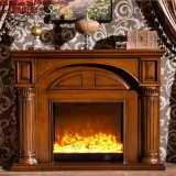 European Home Depot Livingroom Wood Fireplace Mantel for Sale (GSP14-003)