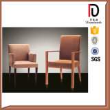 Elegant Comfortable Round Back Arm Chair with Metal Aluminium Frame