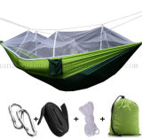 OEM Nylon Outdoor Camping Bed Hammock with Mosquito Net