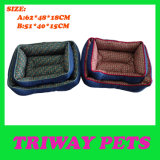 High Quaulity Denim & Printed Fabric Pet Bed (WY161029A/B)