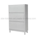C02-B02 Stainless Steel Cabinets with Three-up Down Door