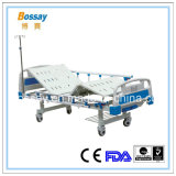 Aluminum Alloy Siderails Manual Bed Two Cranks Hospital Bed