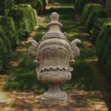 Stone Marble Garden Planter, Flowerpot Urns, for Garden Decoration
