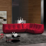 Red Modern Design Corner Fabric Sofa for Living Room Furniture