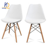 Cheap Wooden Leg Chair Plastic PP ABS Colorful Dining Chair Eames Dsw Dar Chair for Adult