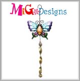 Garden Decoration Beautiful Butterfly Metal Wind Chime with Twister