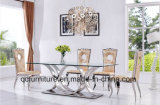 Rectangle Tempered Glass Dining Table New Design 960#