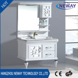 New Floor Standing Mirror Cabinet Design PVC Bathroom Cabinet