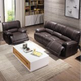 Modern L-Shape Recliner Sectional Leather Function Sofa for Living Room