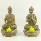 Resin Small Buddha Candle Holder for Home Use Decor