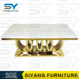 Home Furniture Table Top Dining Table Stainless Steel Marble Table