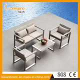 Outdoor Patio Sofa Bed Home Rattan Polywood Lounge Set Hotel Garden Table and Chair Furniture